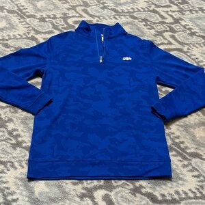 Peter Millar Boys' Royal Blue Quarter-Zip Pullover